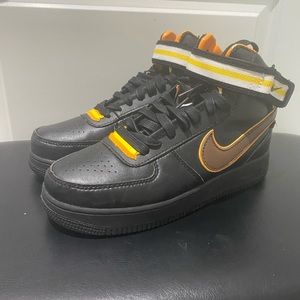 NIKE AIR FORCE 1 MID SP/TISCI BLACK-BAROQUE BROWN SZ 8 [677803-020]